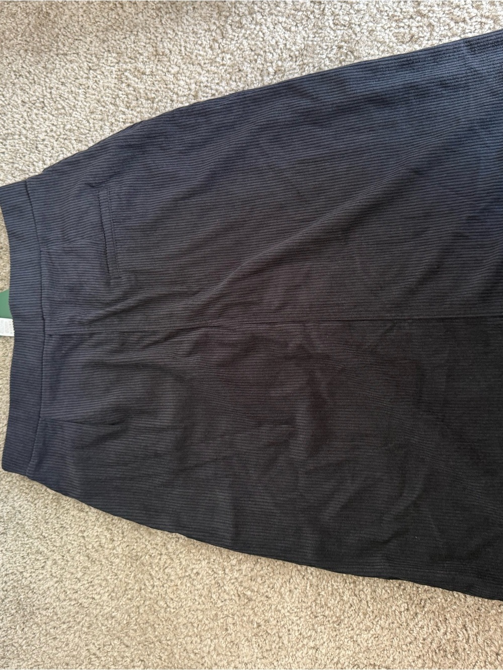 HALARA Black Pinstripe Pencil Skirt with Front Slit - Picture 2 of 2